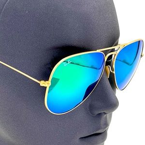 🆕 🕶️ RAY-BAN AVIATOR LARGE METAL FLASH LENSES 😎 MODEL# RB3025 112/19 62-14